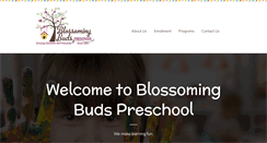Desktop Screenshot of blossomingbudspreschool.com