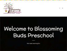 Tablet Screenshot of blossomingbudspreschool.com